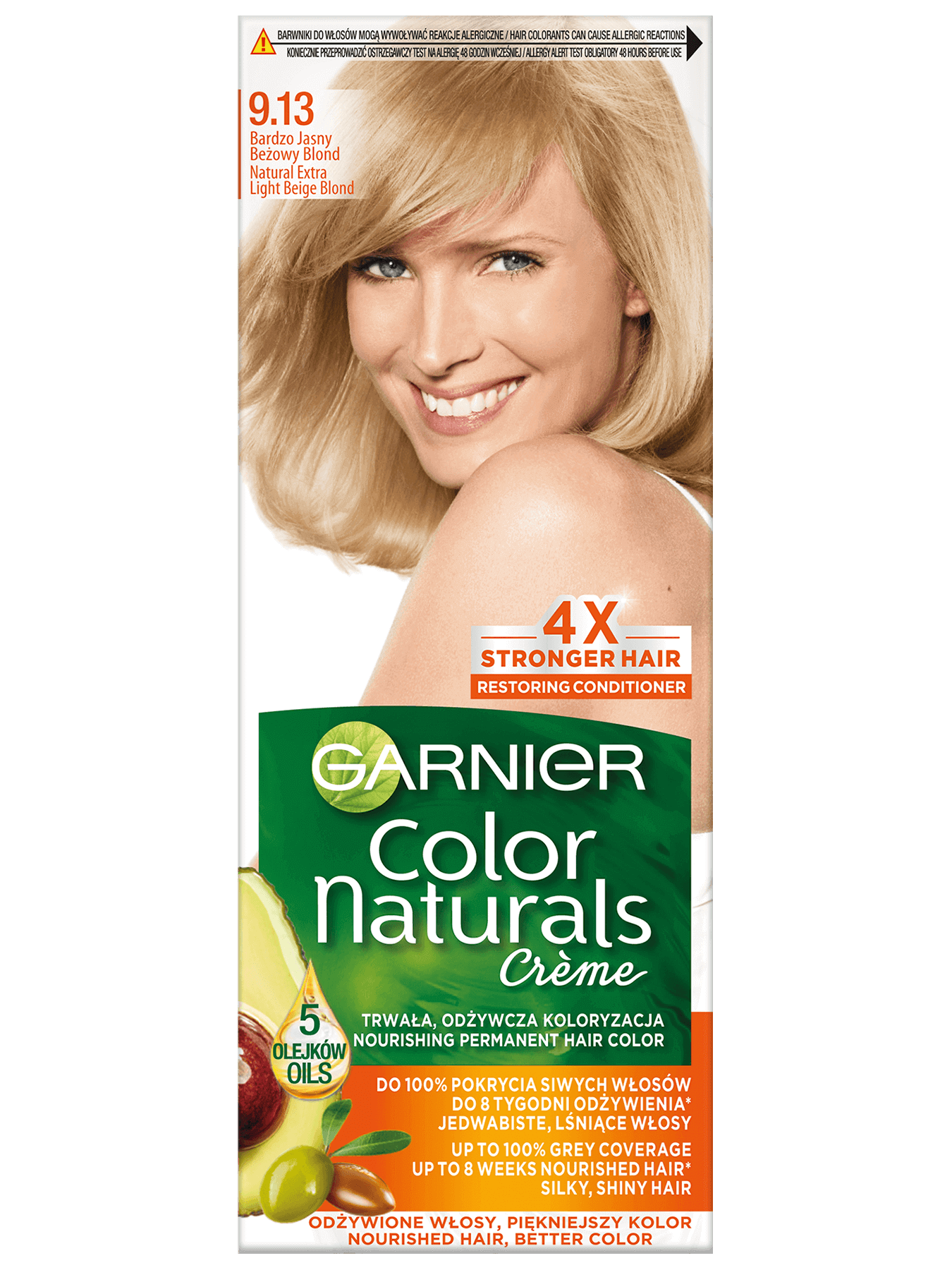 Farba do włosów Garnier 9.13 Bardzo jasny beżowy blond ...